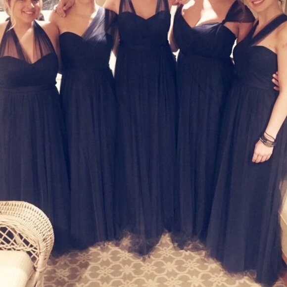 Navy Anthropolgie BHLDN Annabelle Dress - Picture 3 of 4